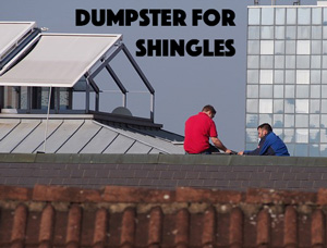 Can I put roofing shingles in my dumpster?