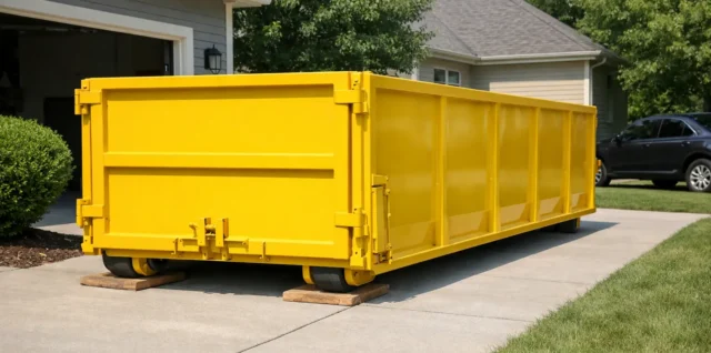 Driveway Safe Dumpster Placement That Works